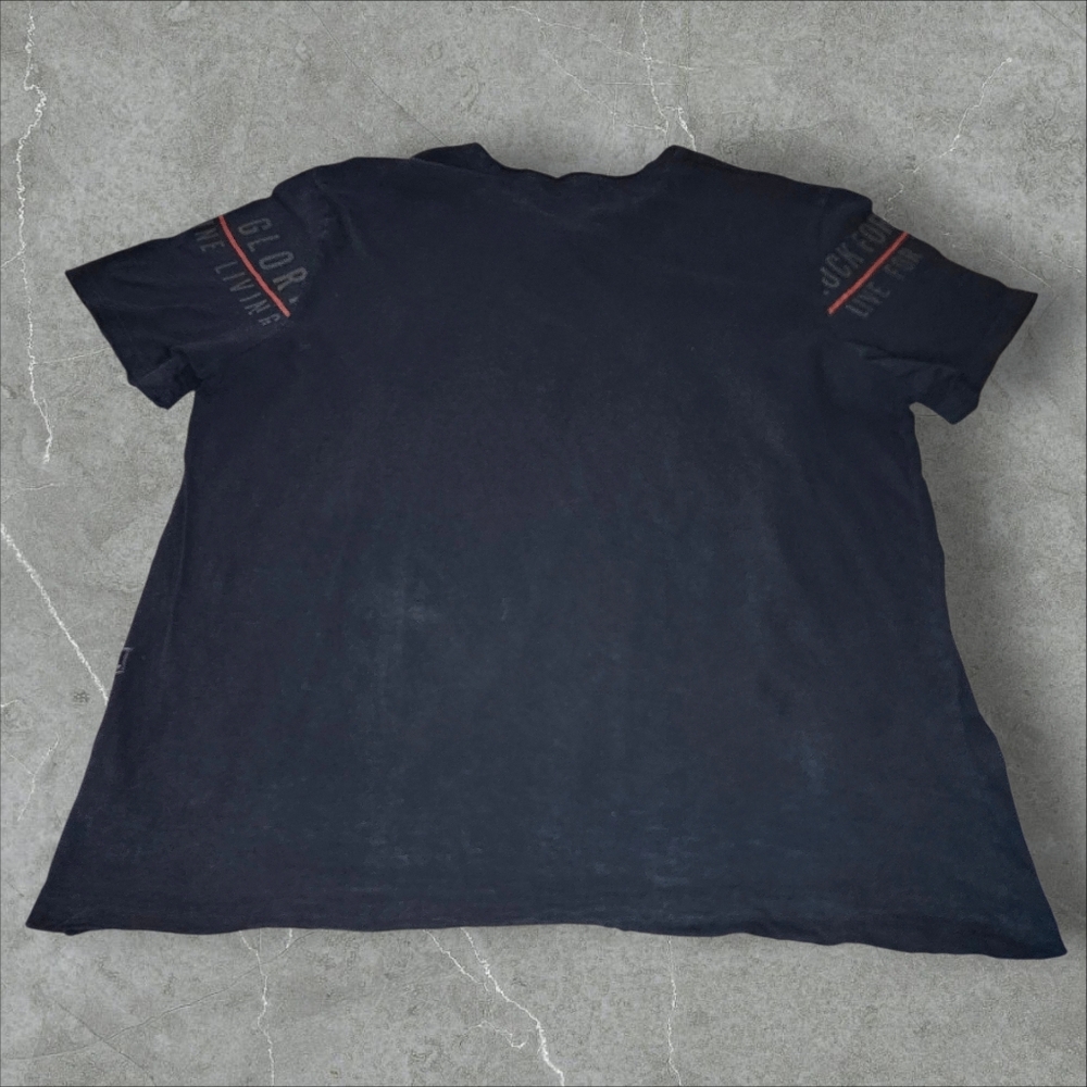 BUFFALO Black Graphic Tee With V-Neck - XLarge - Picture 5 of 6